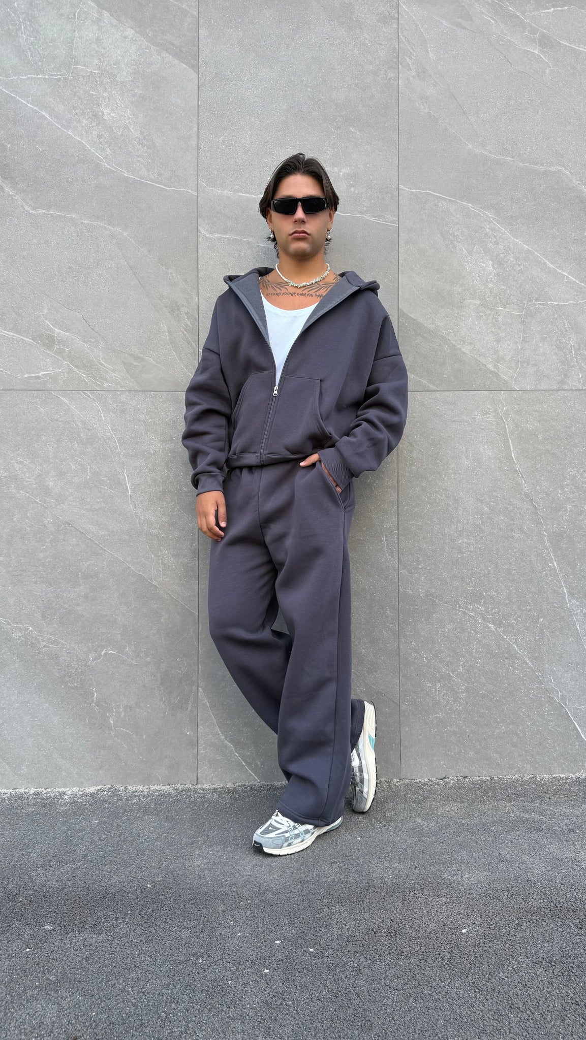 Felpa zip crop