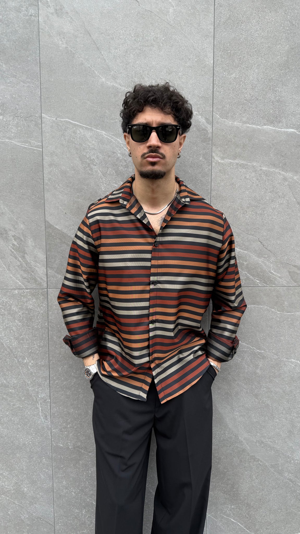 Camicia in raso