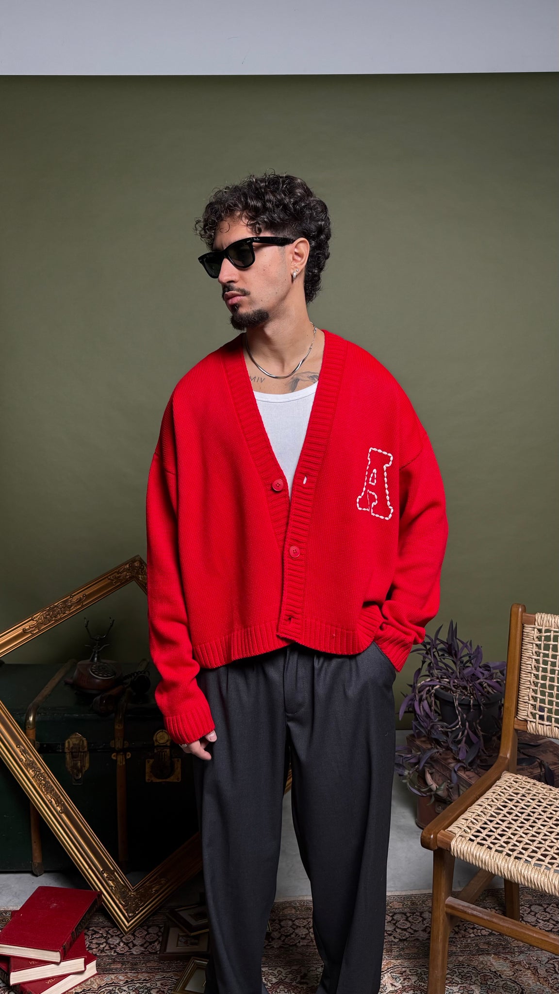 Kareem boxy ricamato