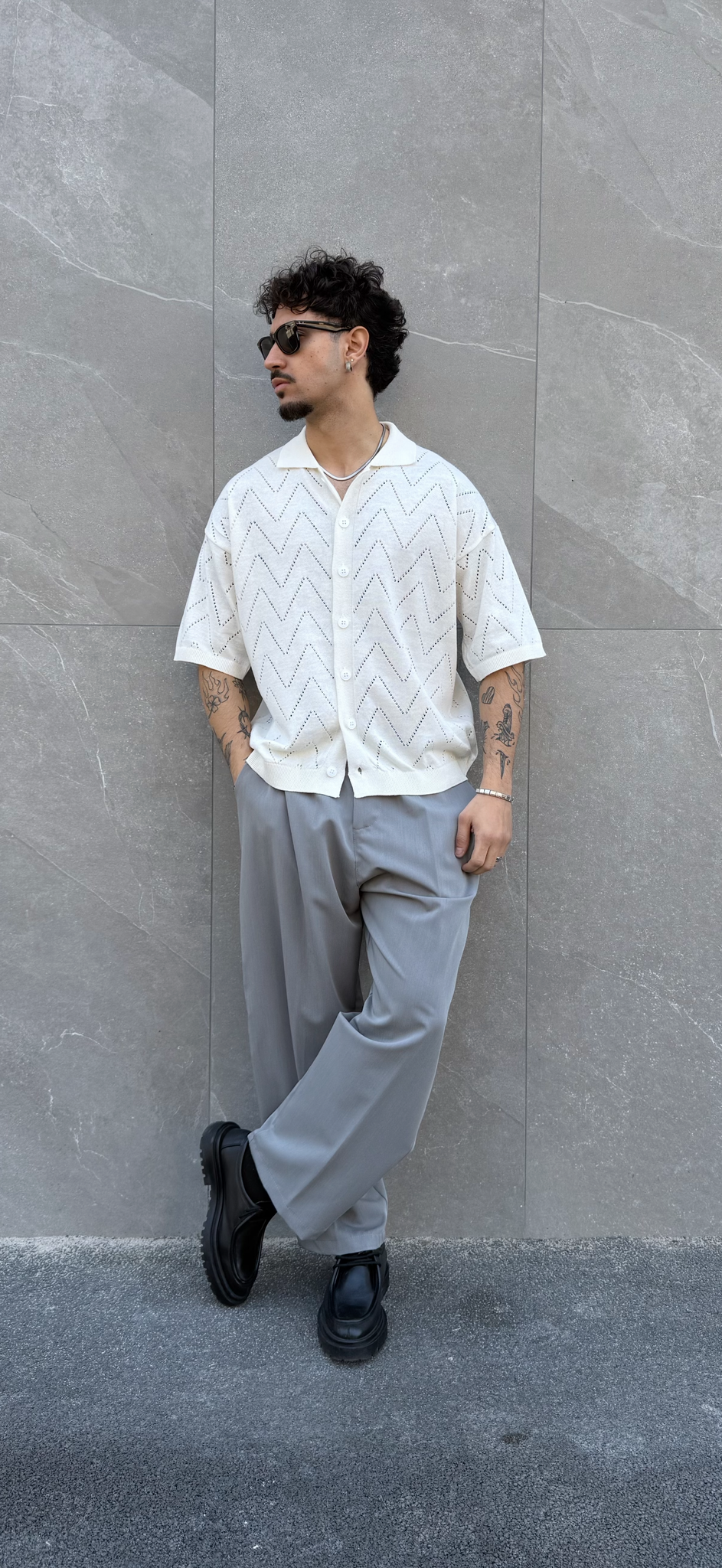 camicia in filo ALOHA
