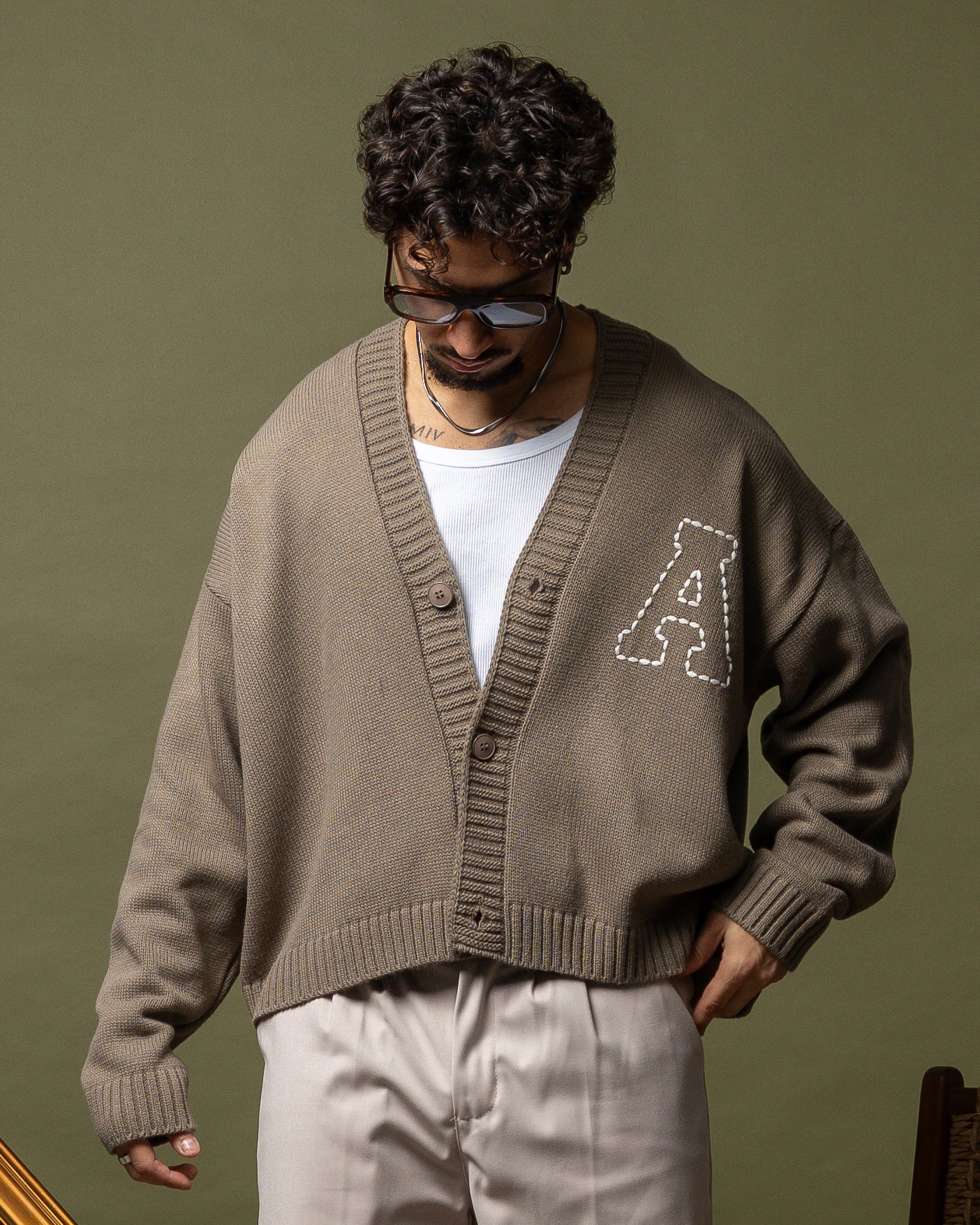 Kareem boxy ricamato