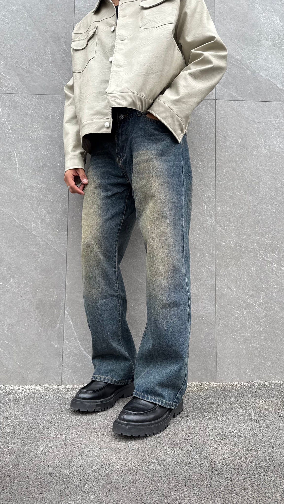 Baggy sabbiato 2889