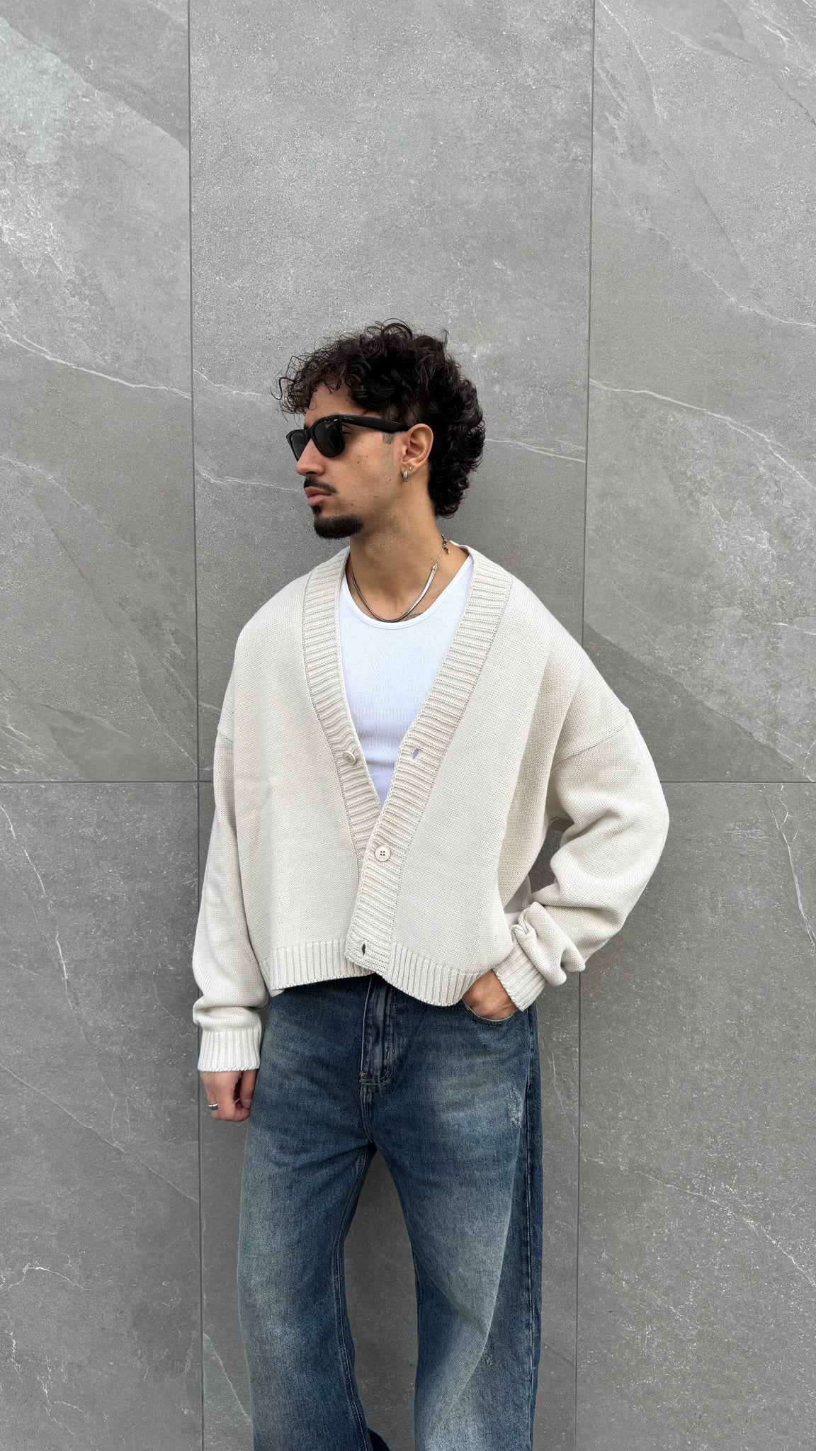 Cardigan boxy kareem