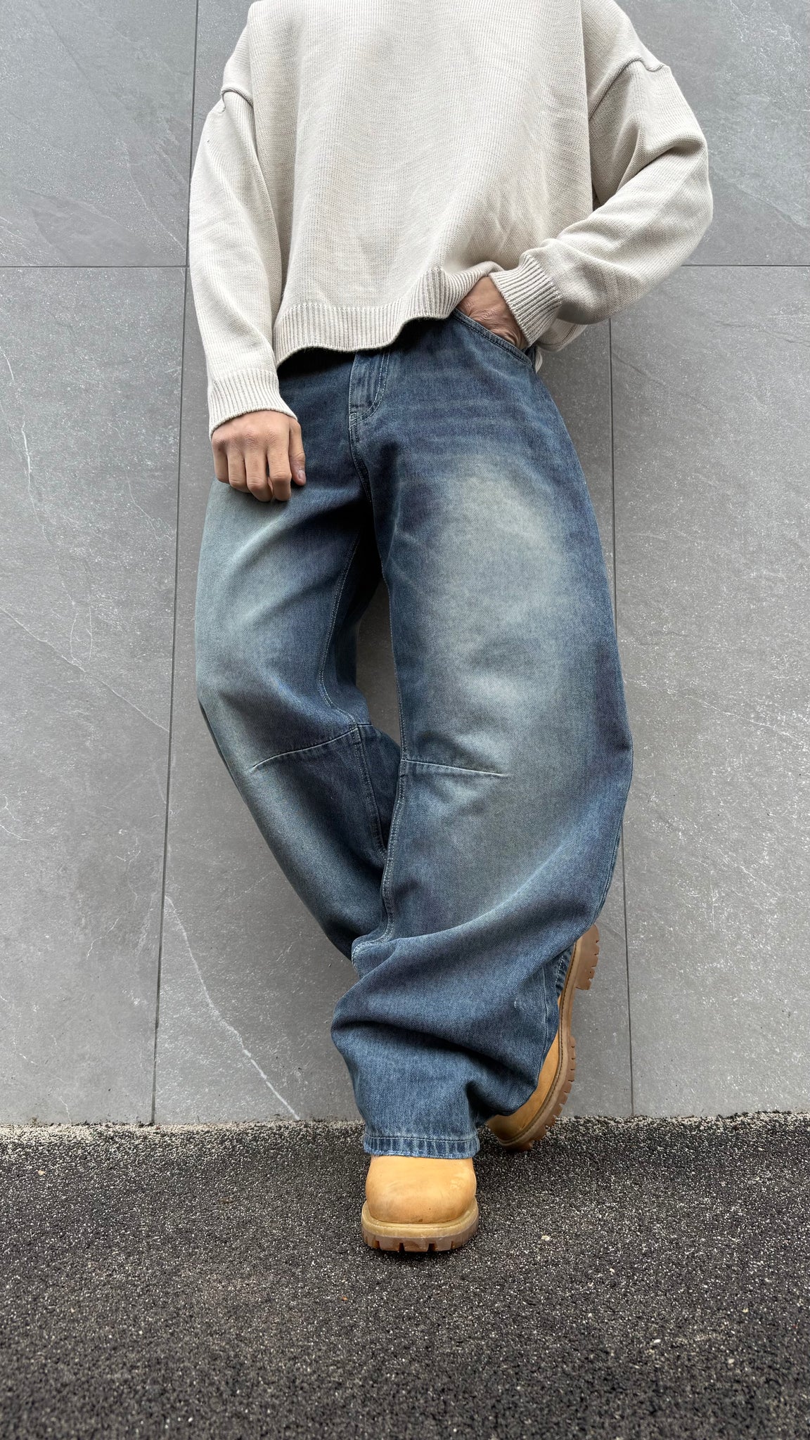 Baggy balloon sabbiato