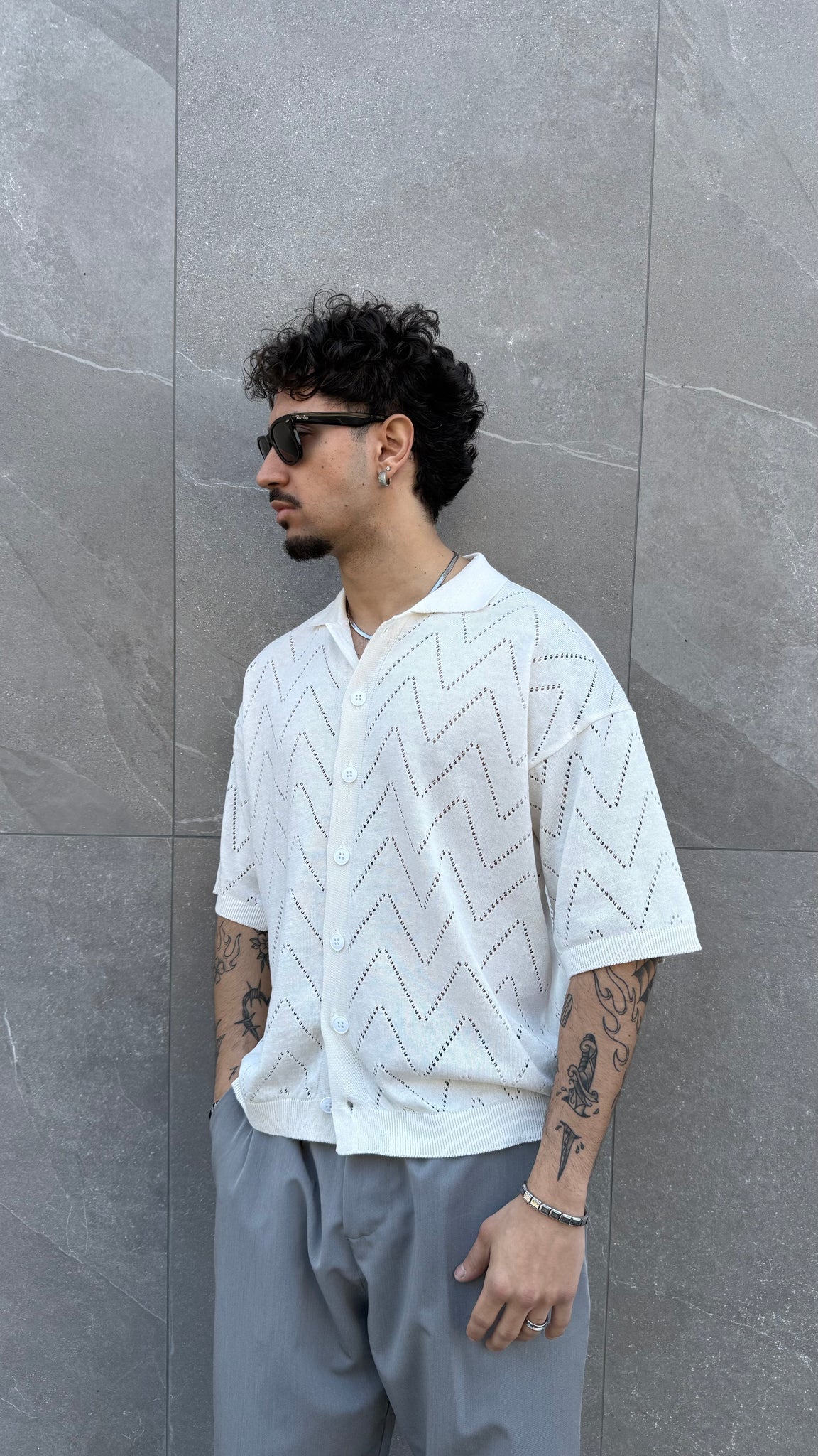 camicia in filo ALOHA