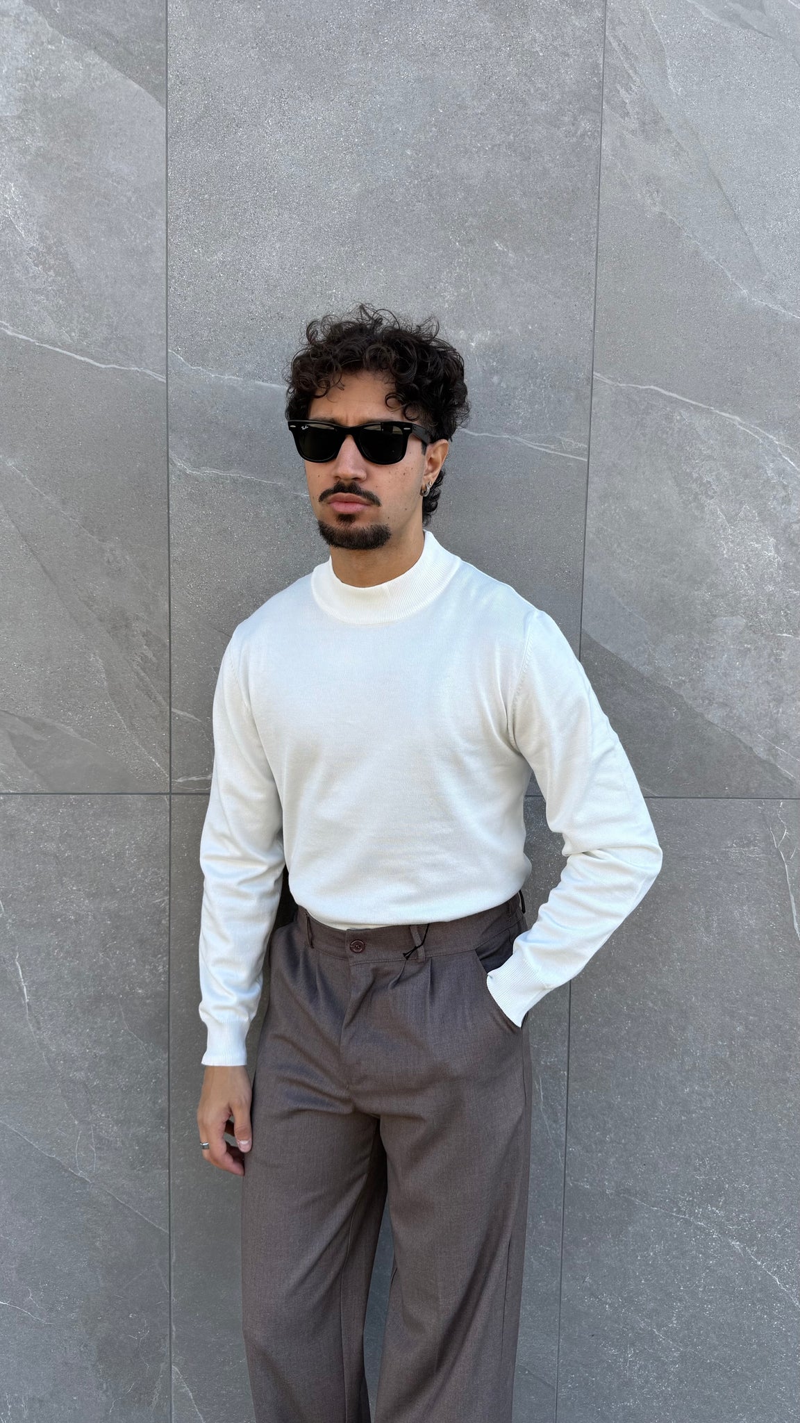 Mezzo collo slim fit