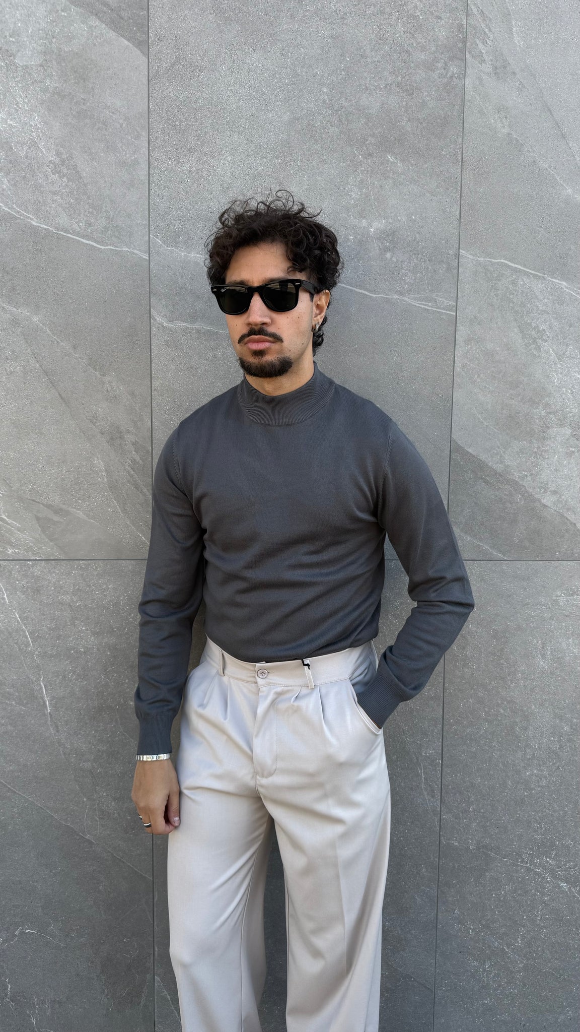 Mezzo collo slim fit