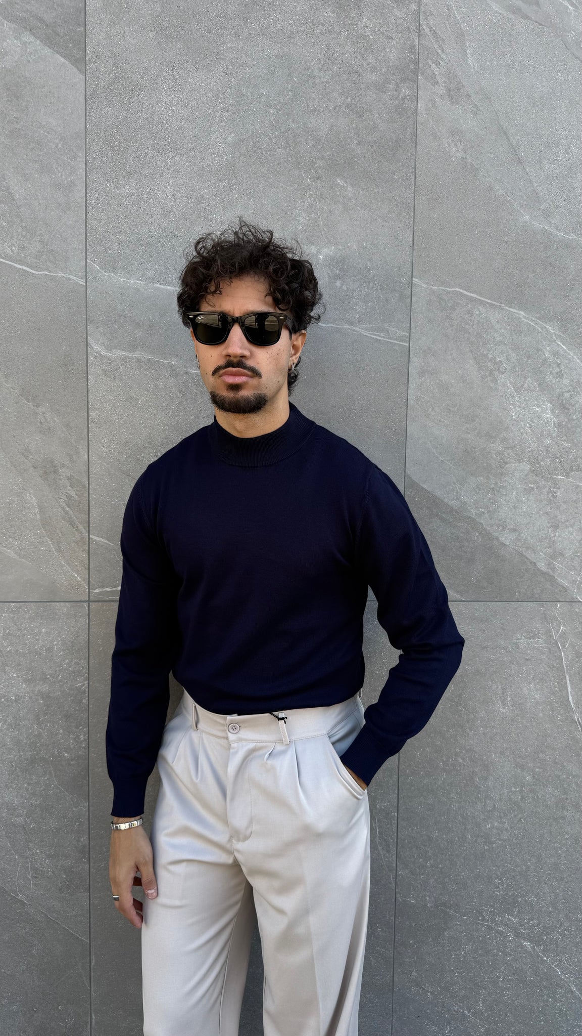 Mezzo collo slim fit