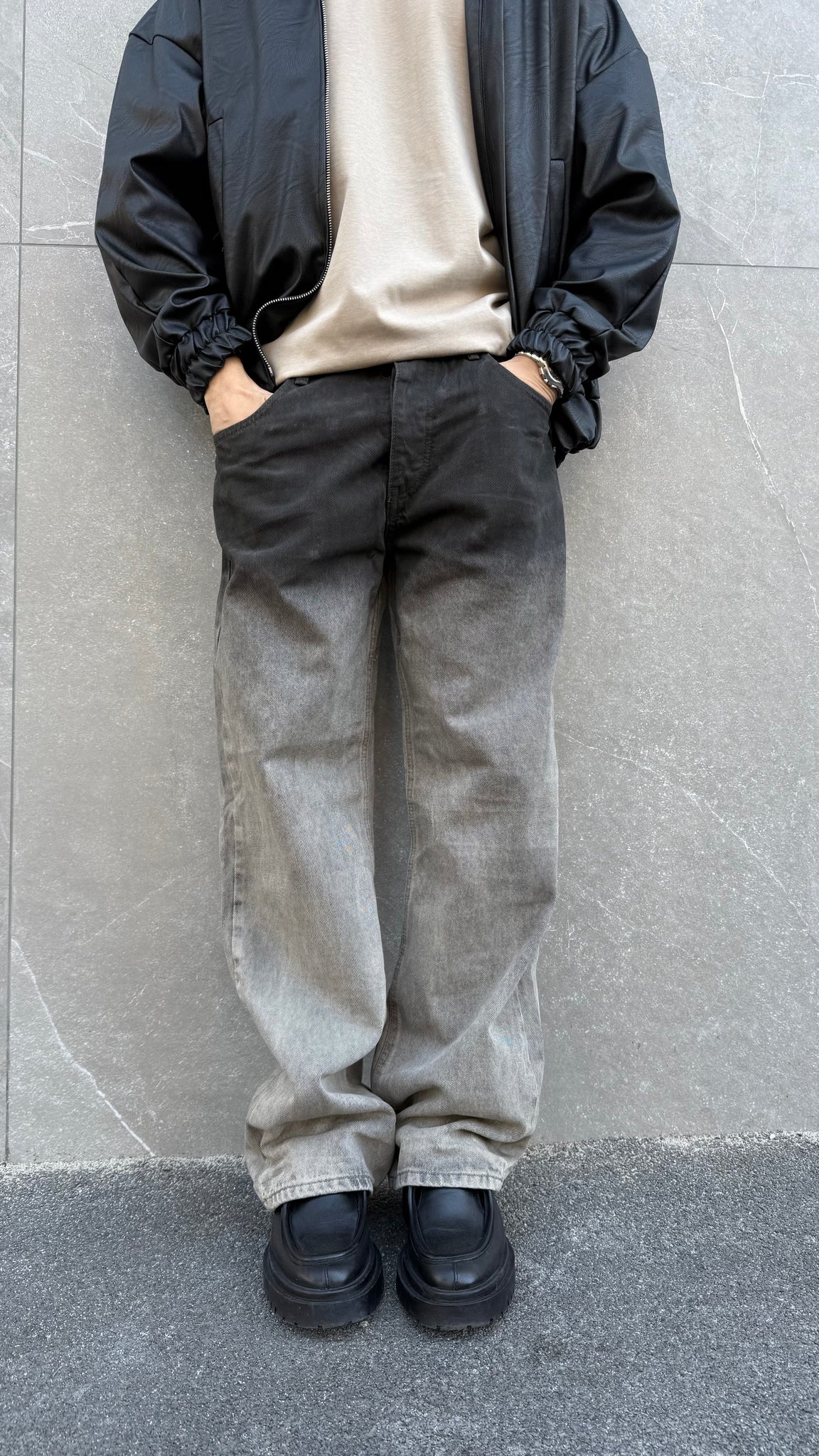 Jeans degrade brown 8041