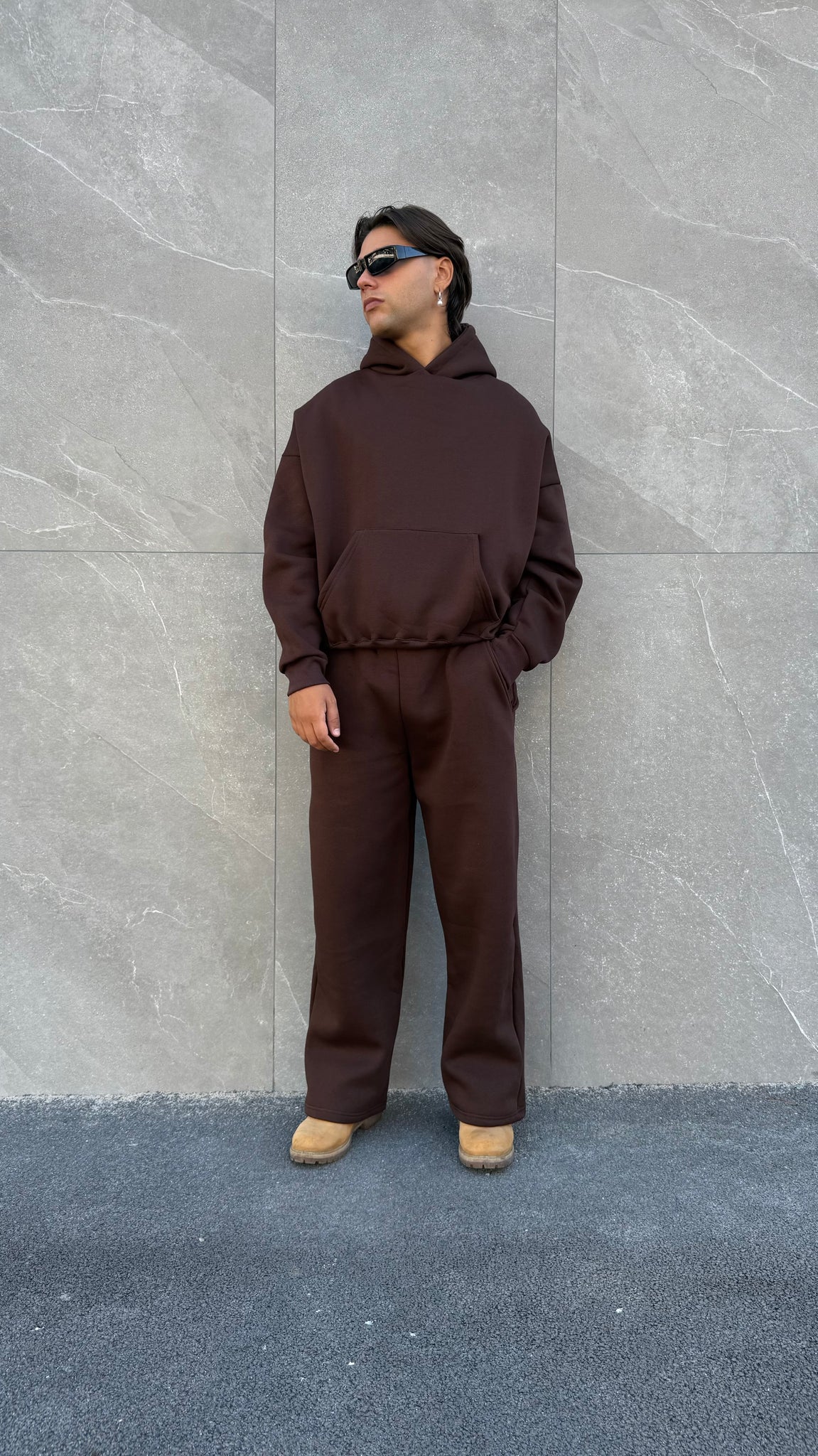 Felpa cappuccio crop