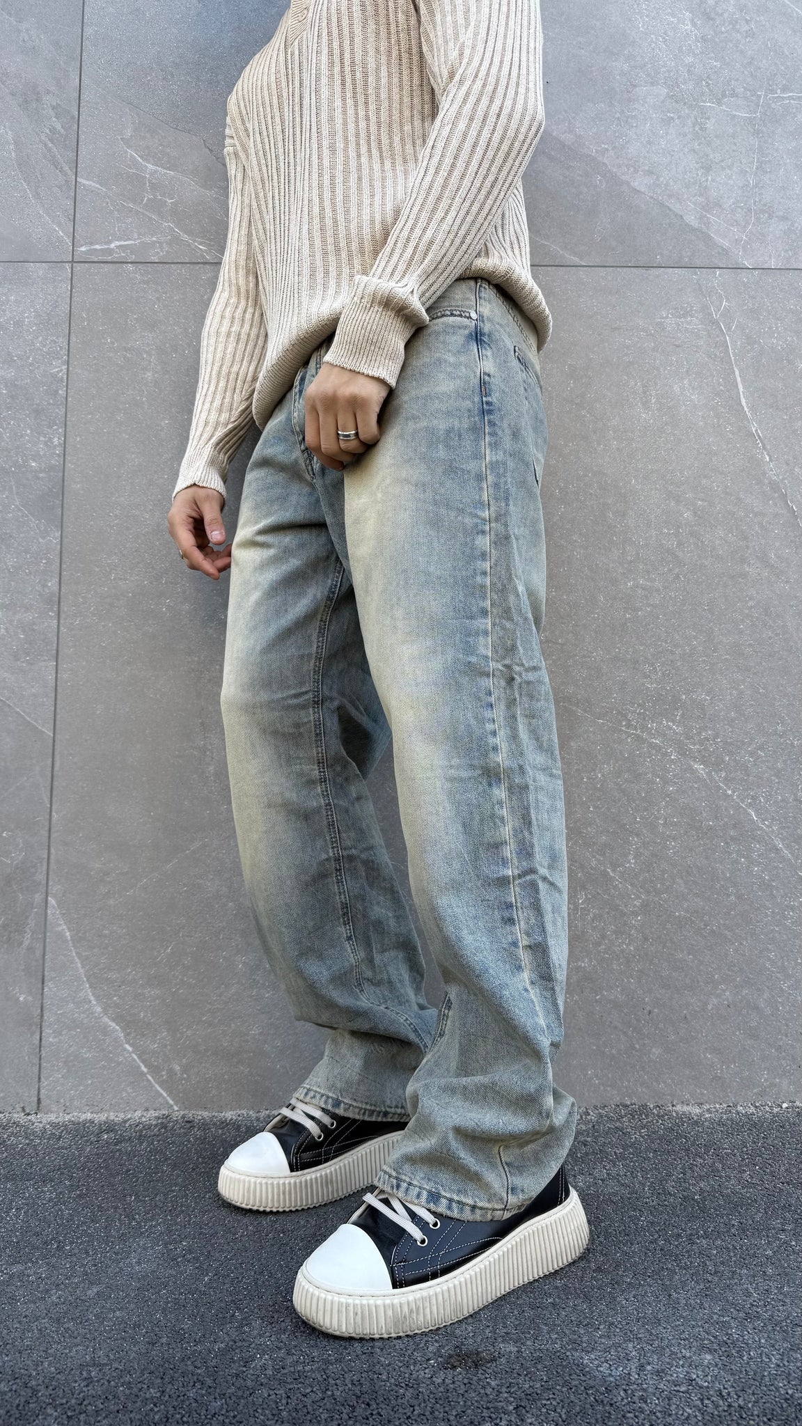 Jeans premium sabbiato 8014