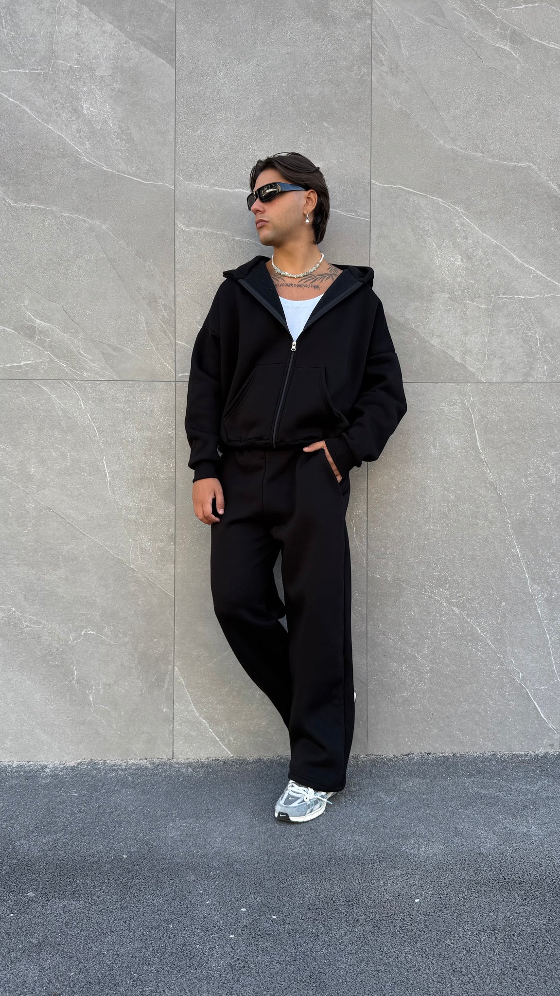 Felpa zip crop
