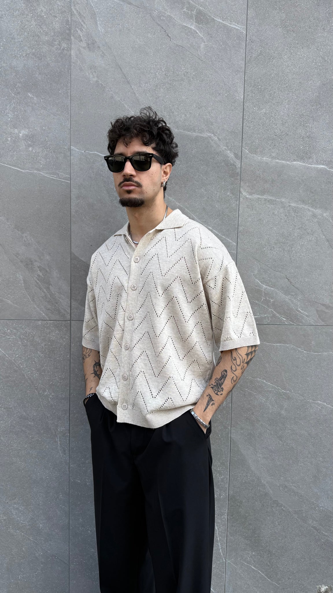 camicia in filo ALOHA