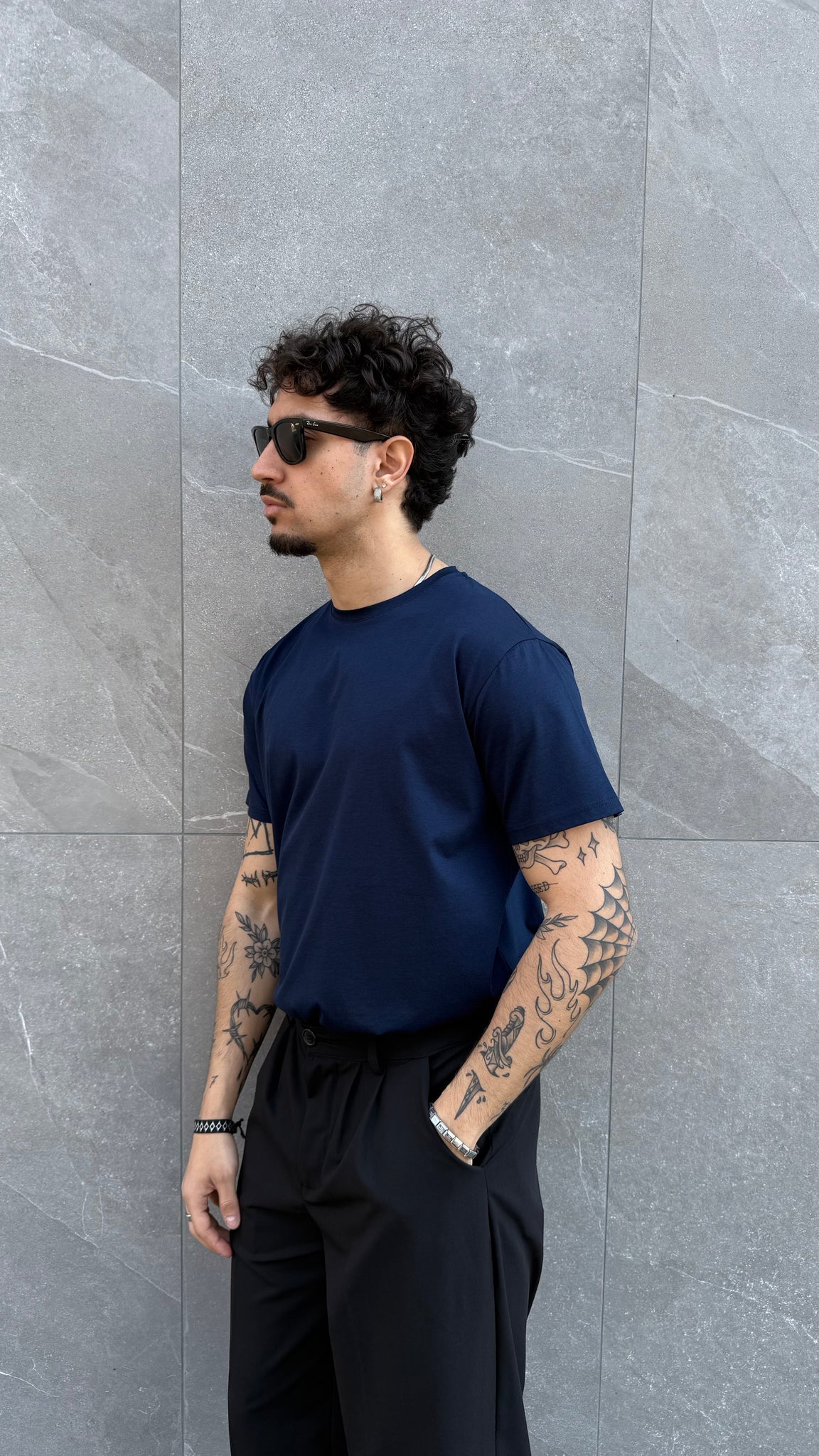 T Shirt in filo di Scozia
