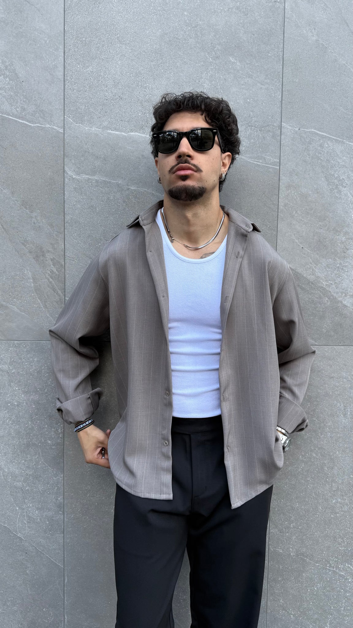 Camicia gessata