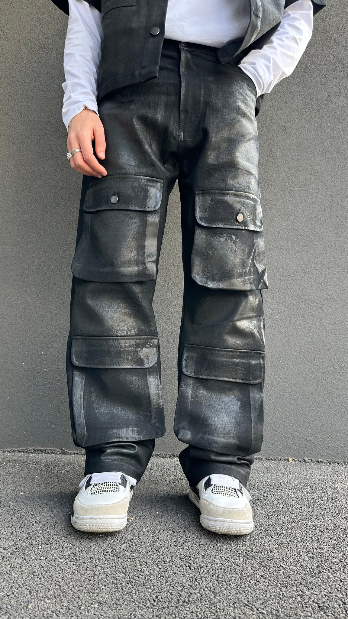 Jeans spalmato Kanye