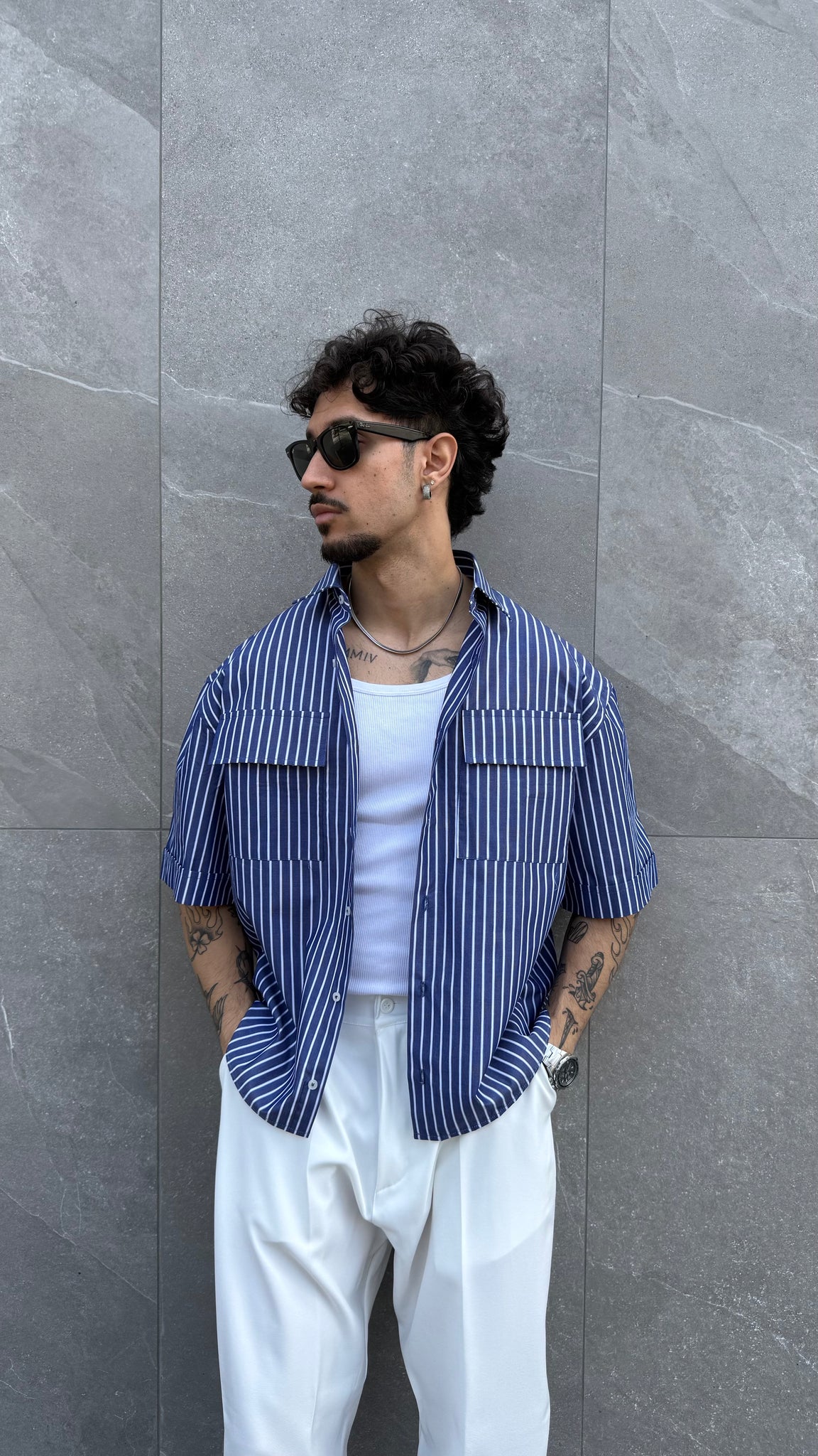 Cam crop m1 blu navy