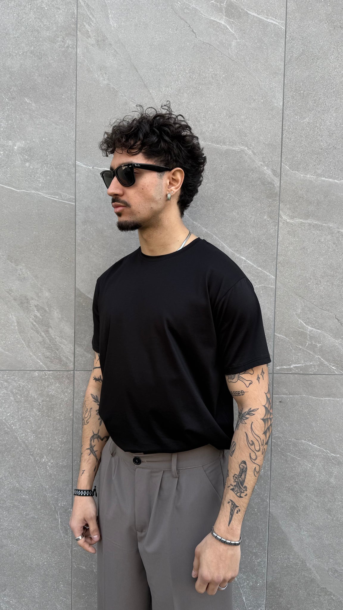 T Shirt in filo di Scozia