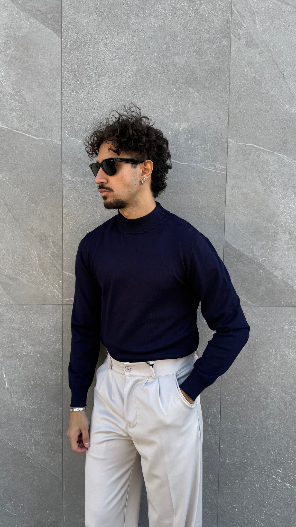 Mezzo collo slim fit
