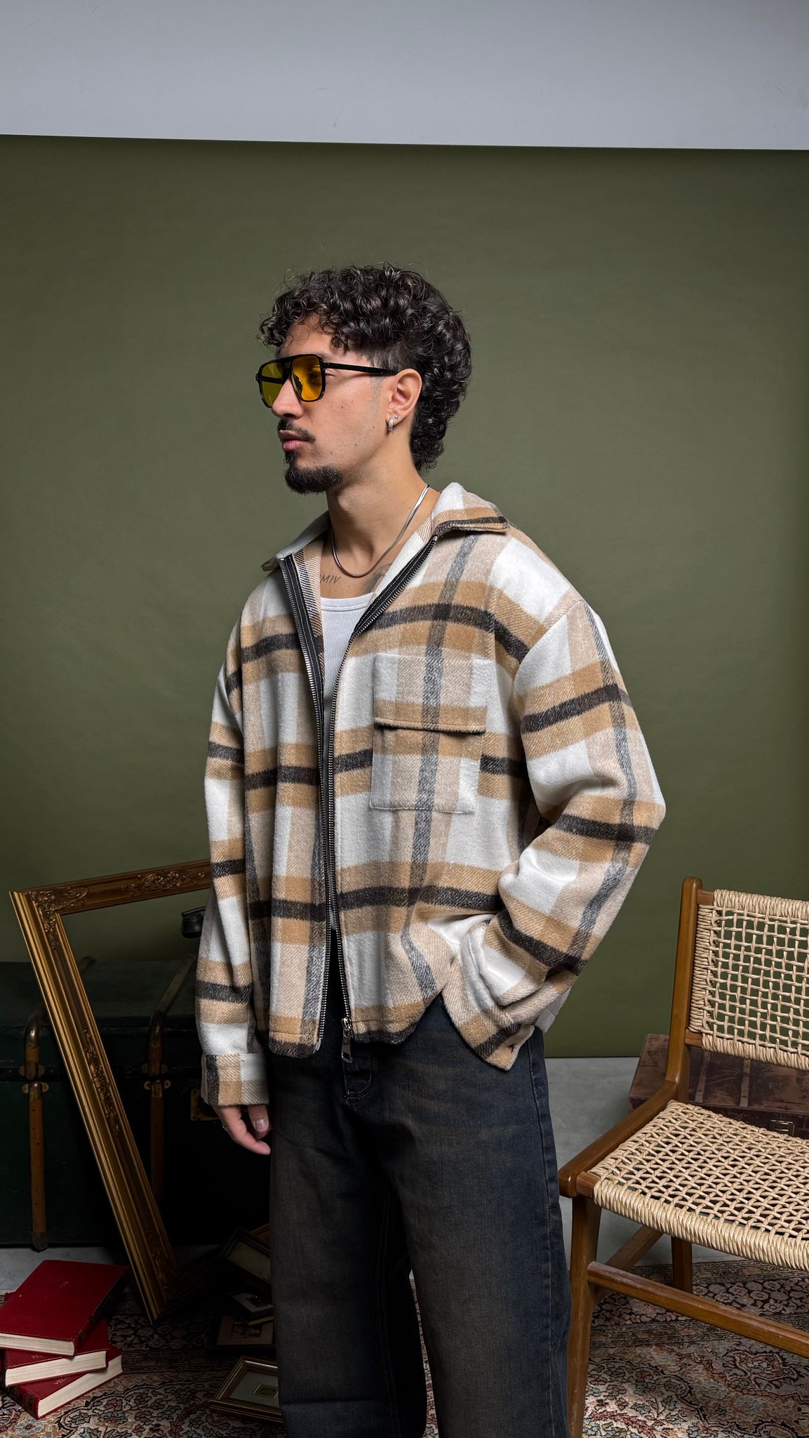 Camicia flanella zip B.