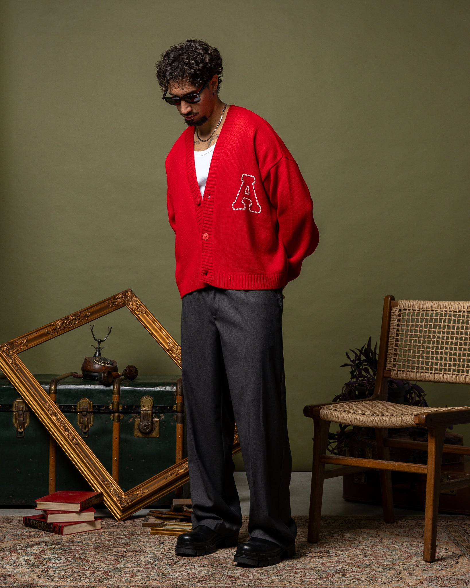 Kareem boxy ricamato