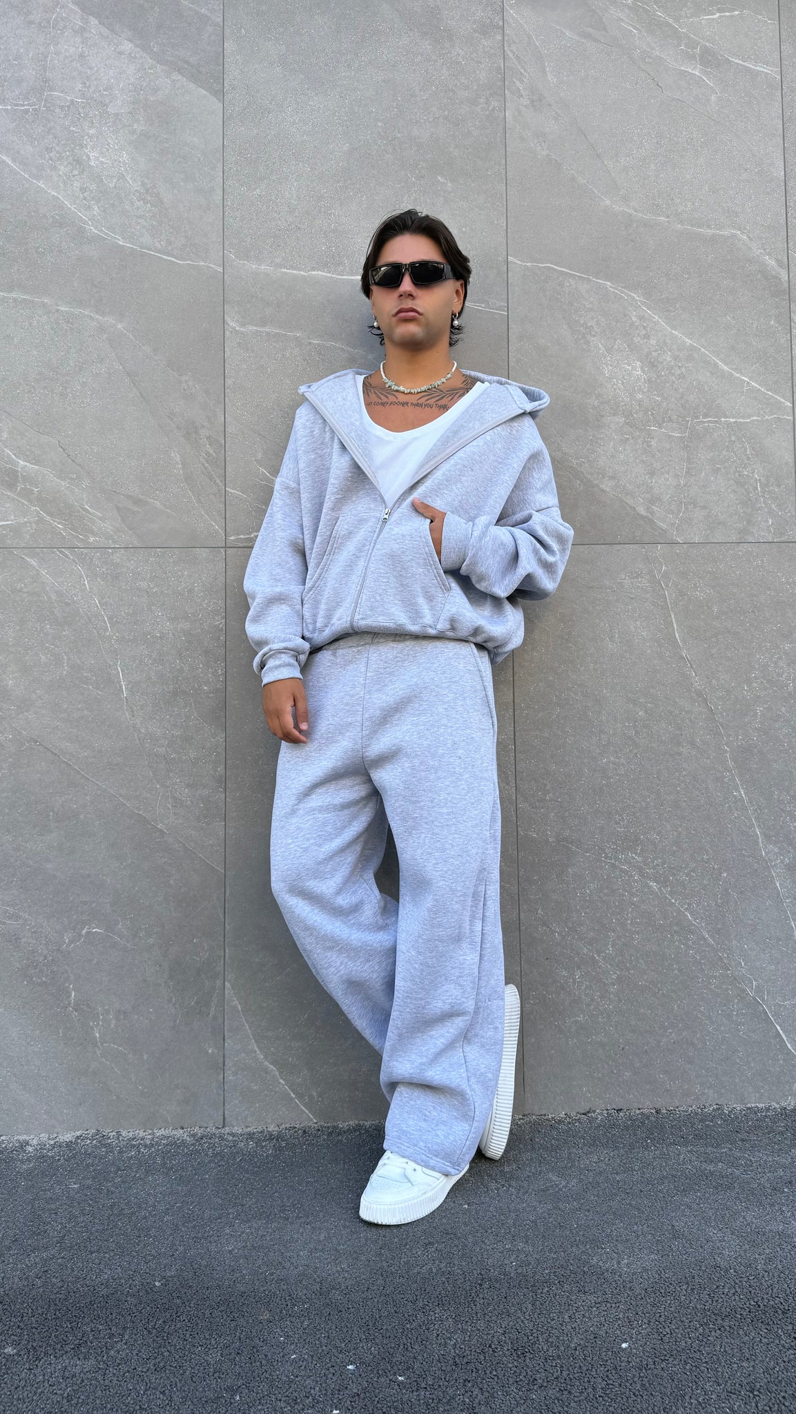 Felpa zip crop