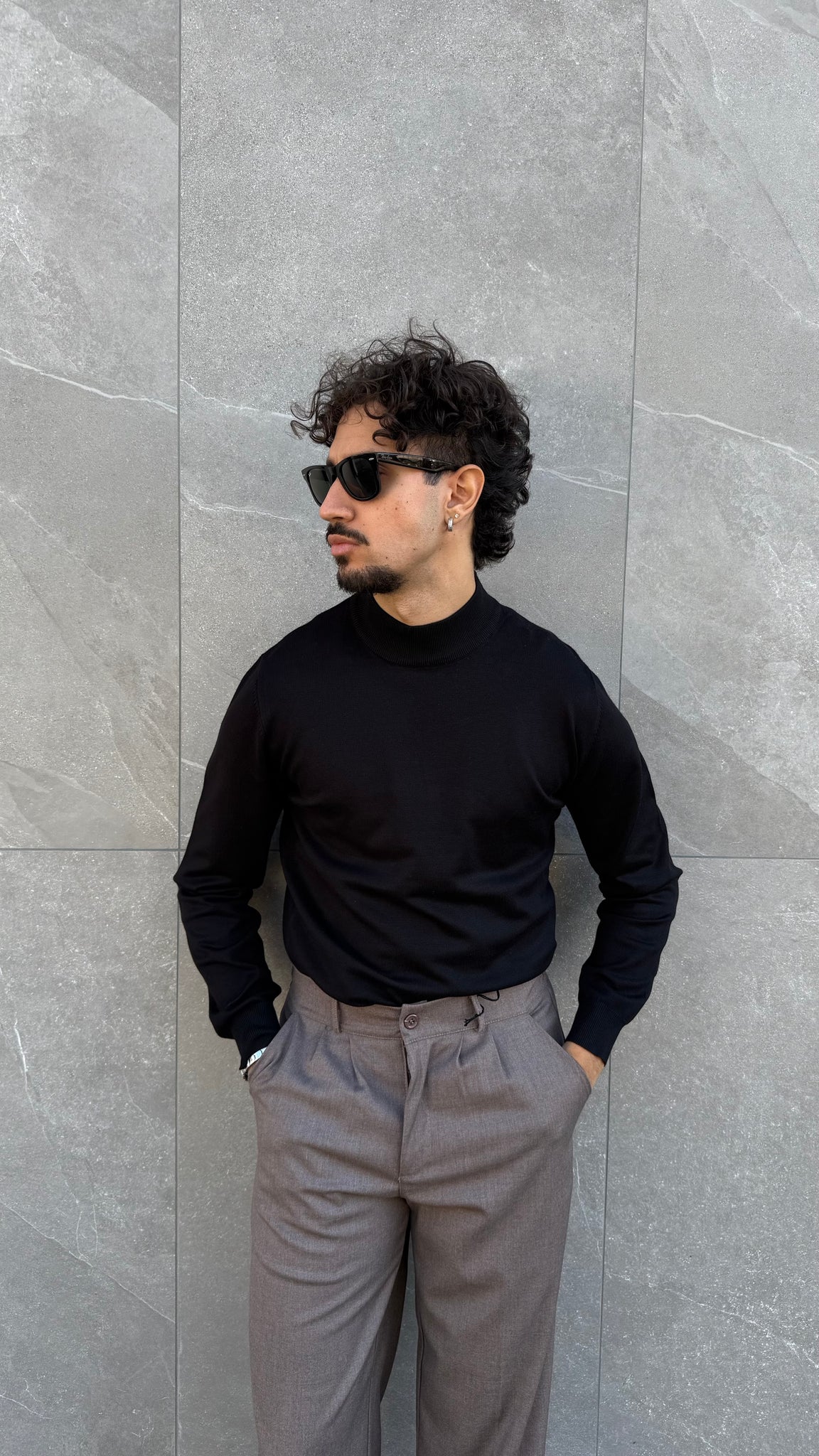 Mezzo collo slim fit