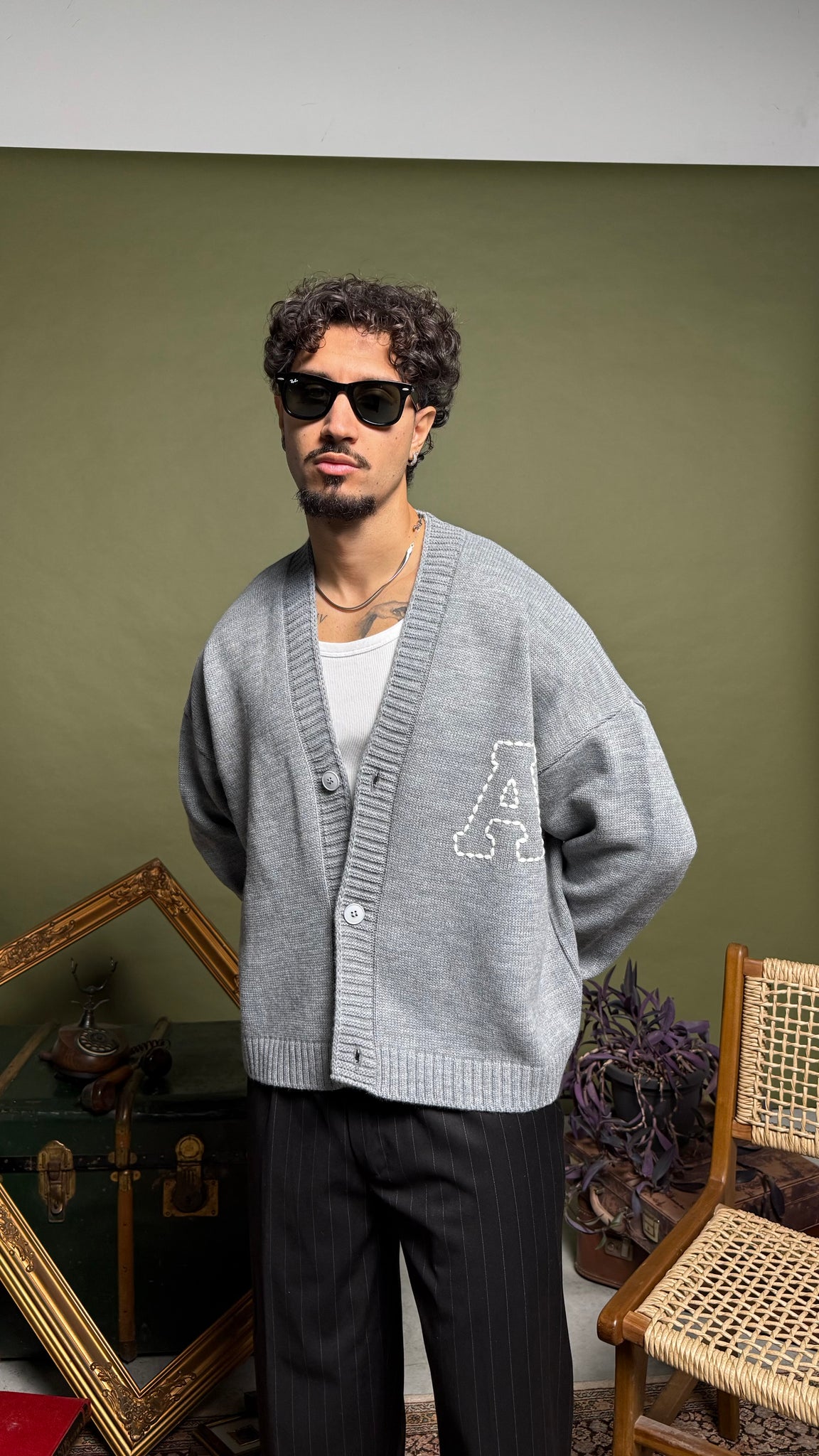 Kareem boxy ricamato