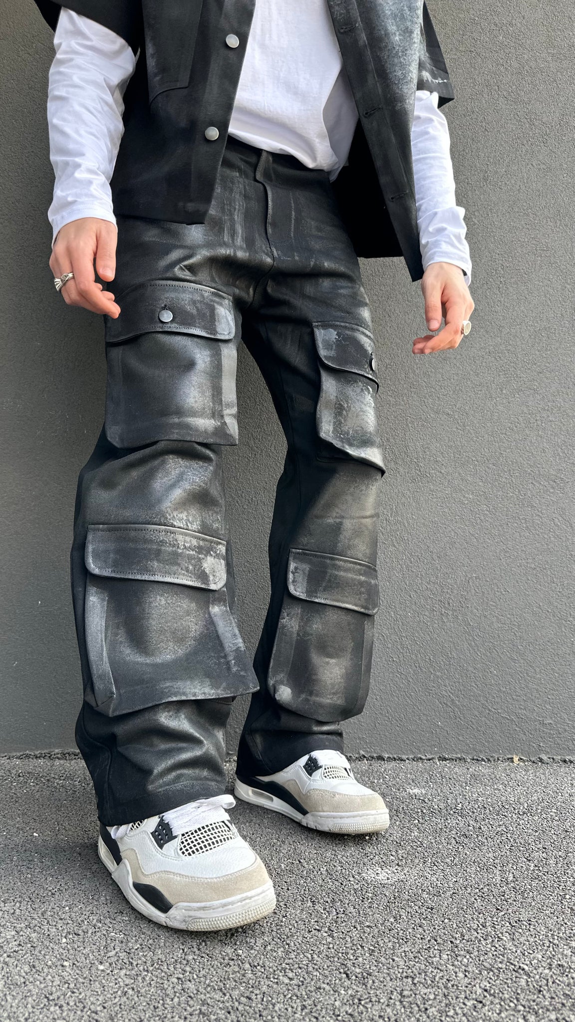 Jeans spalmato Kanye