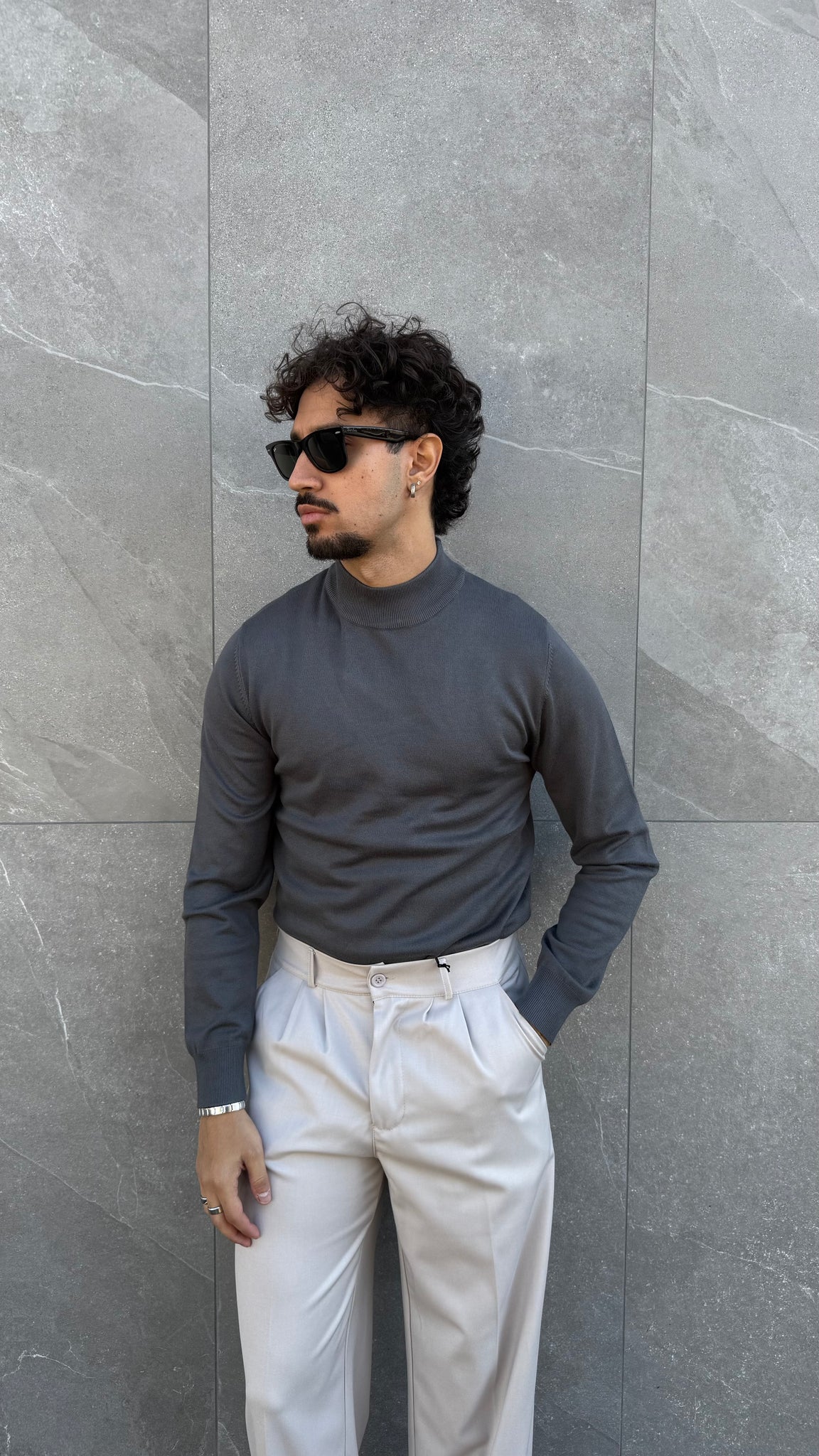 Mezzo collo slim fit