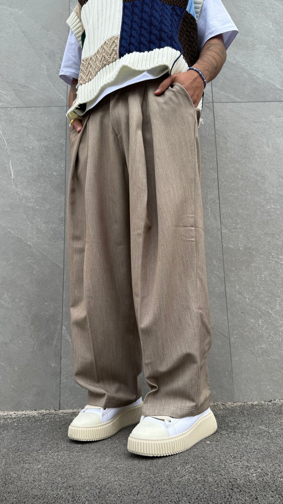 Pantalone doppia pinces