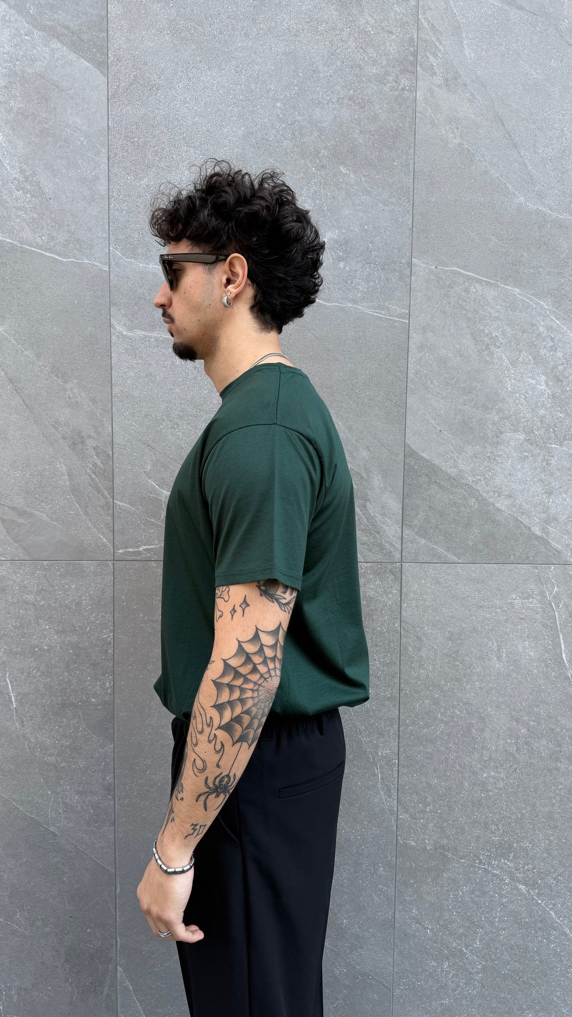 T Shirt in filo di Scozia