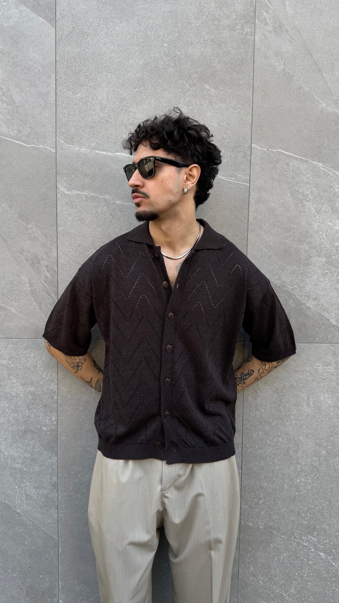 camicia in filo ALOHA