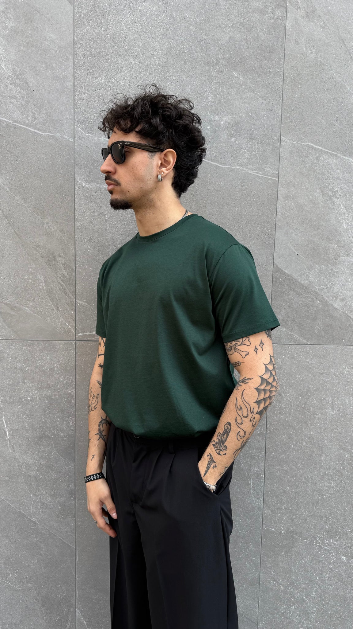T Shirt in filo di Scozia