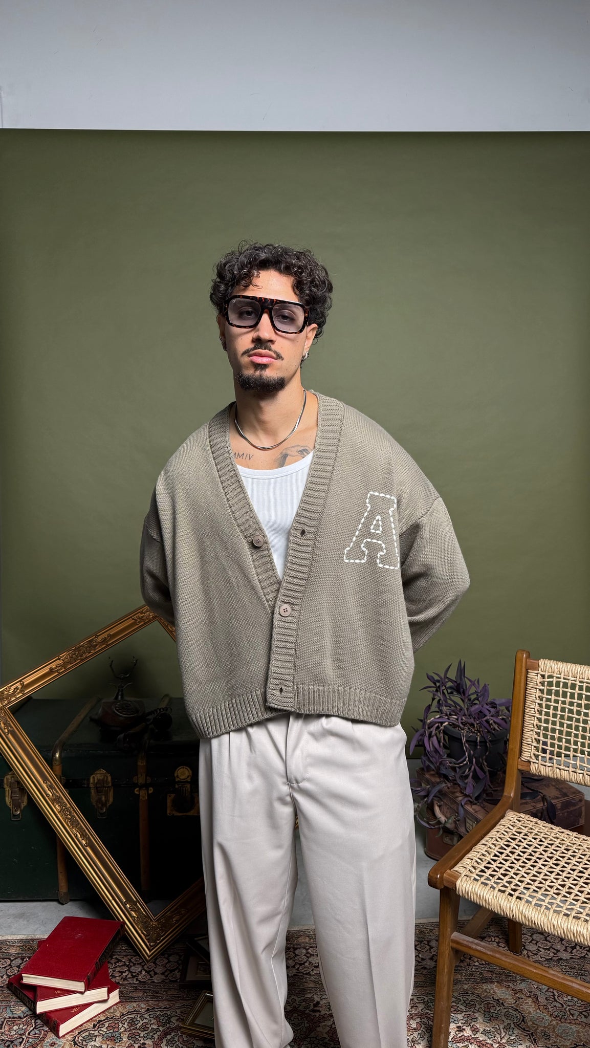 Kareem boxy ricamato