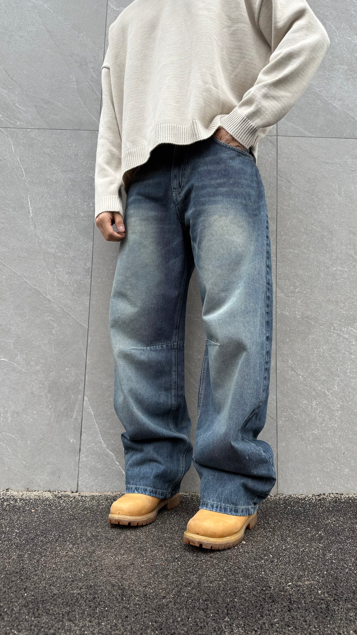 Baggy balloon sabbiato