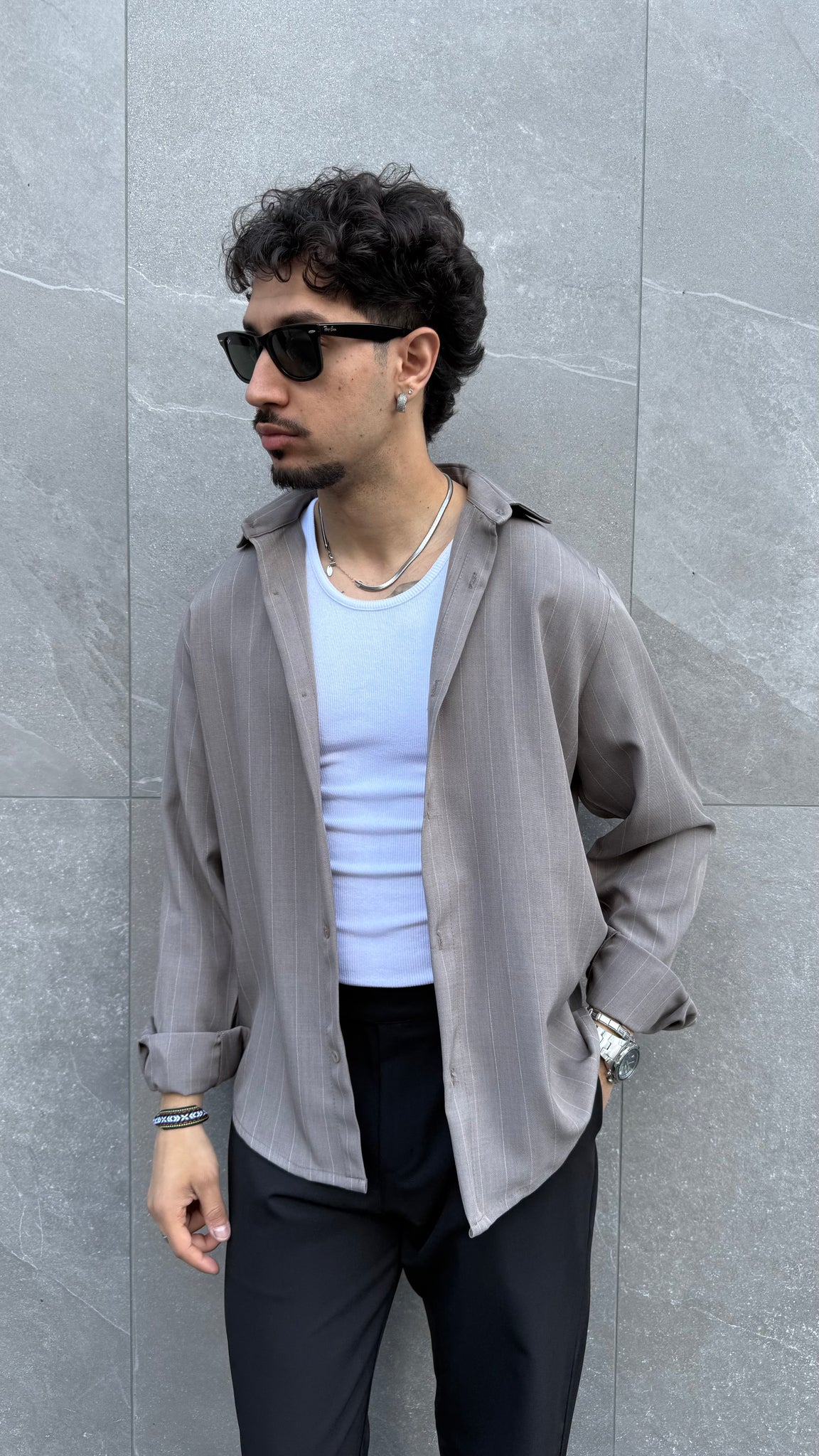 Camicia gessata