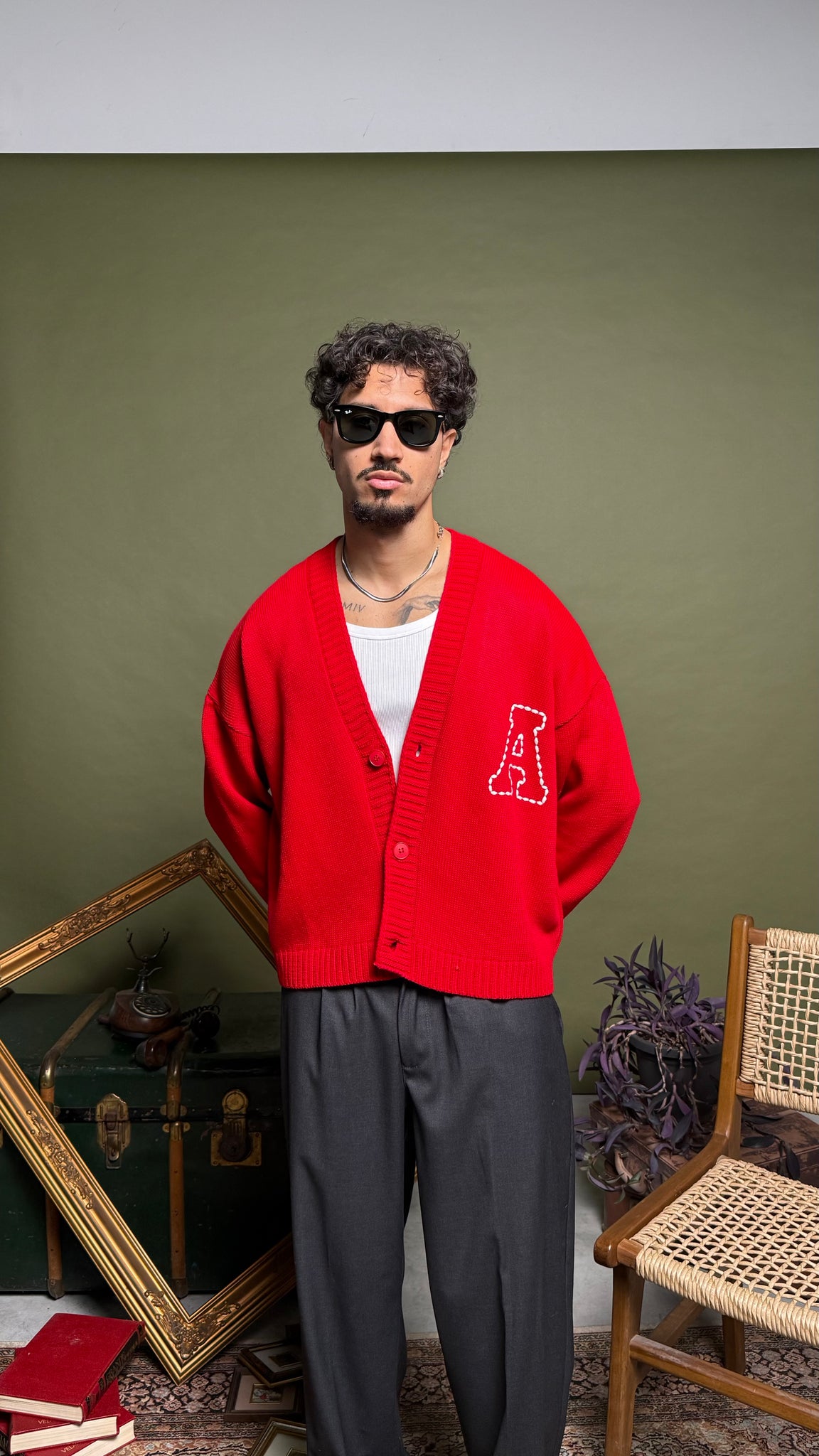 Kareem boxy ricamato