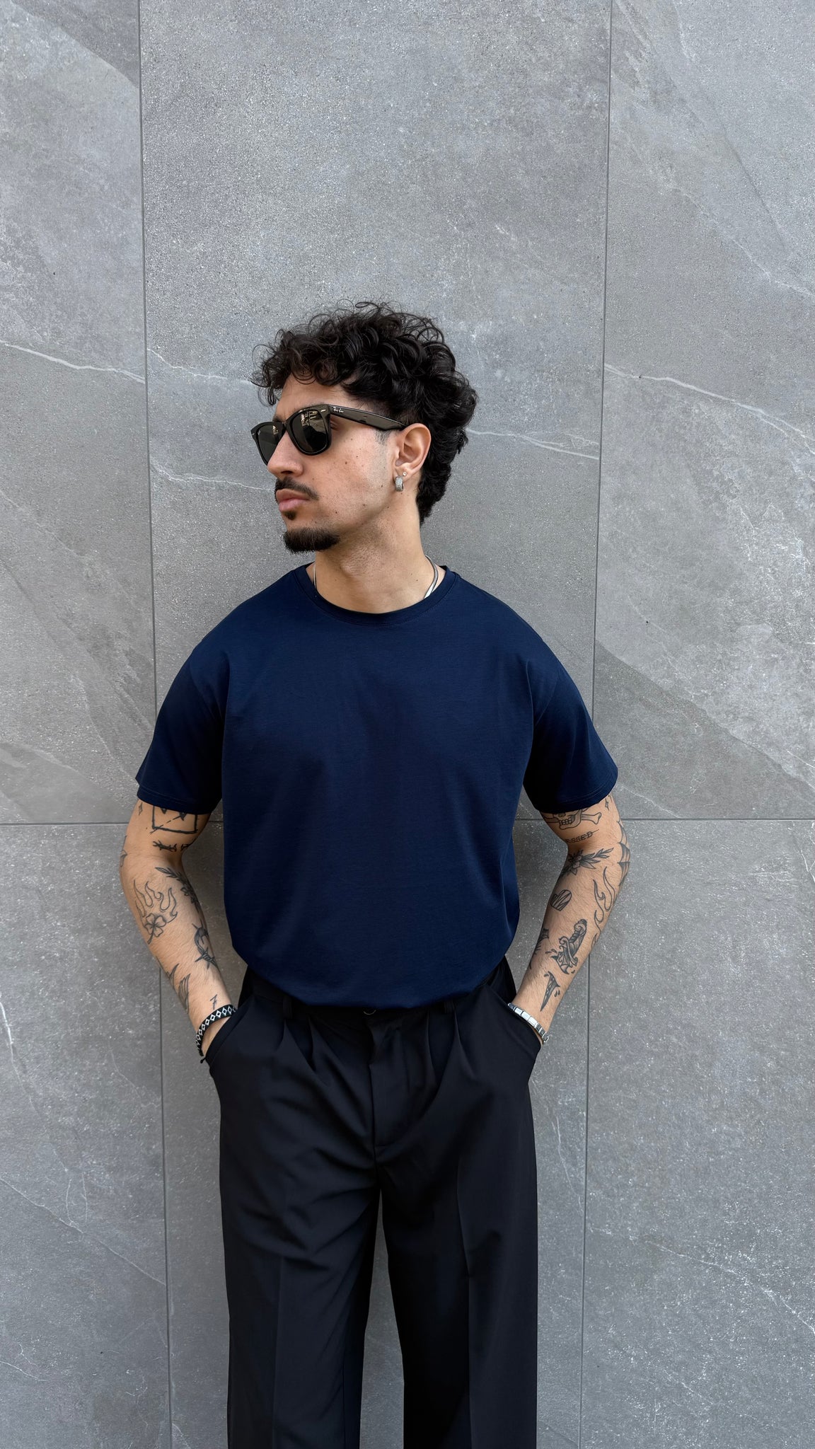 T Shirt in filo di Scozia