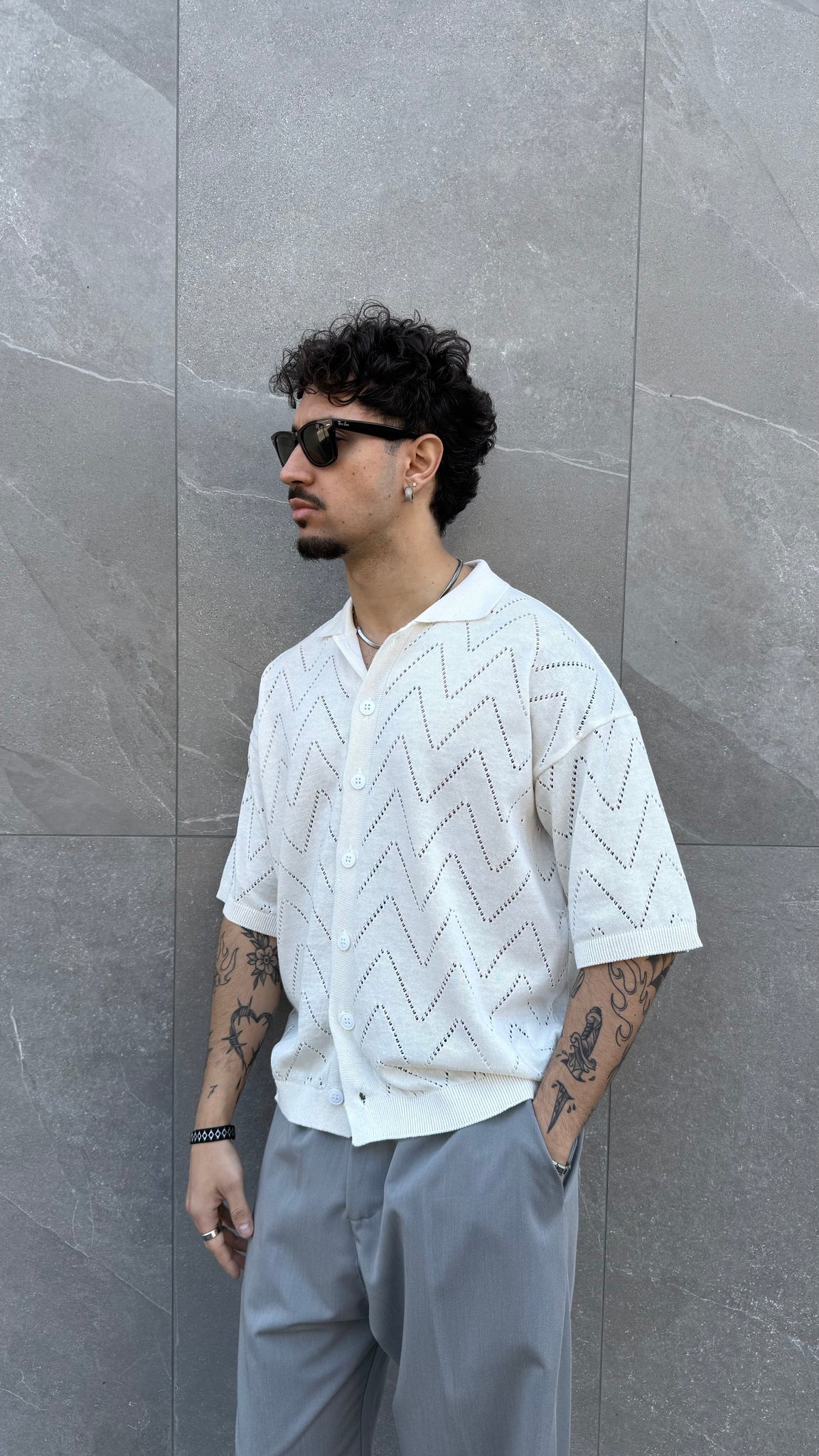 camicia in filo ALOHA