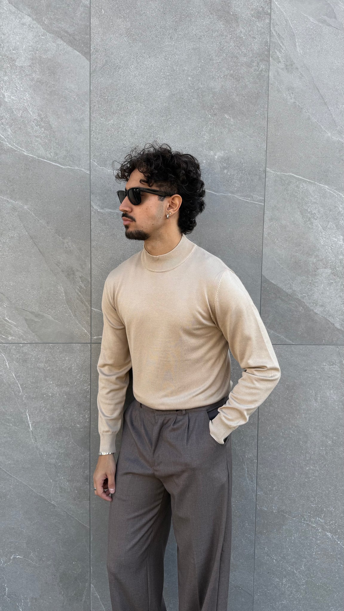 Mezzo collo slim fit