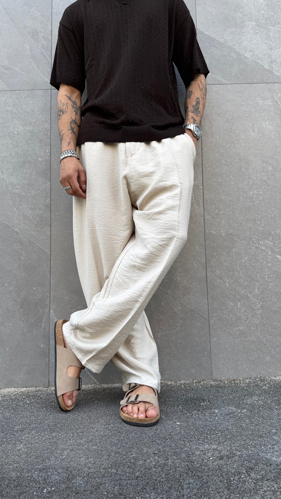 Pant Formentera in Lino