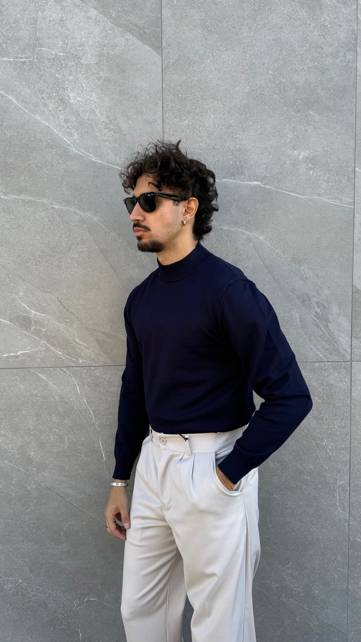 Mezzo collo slim fit