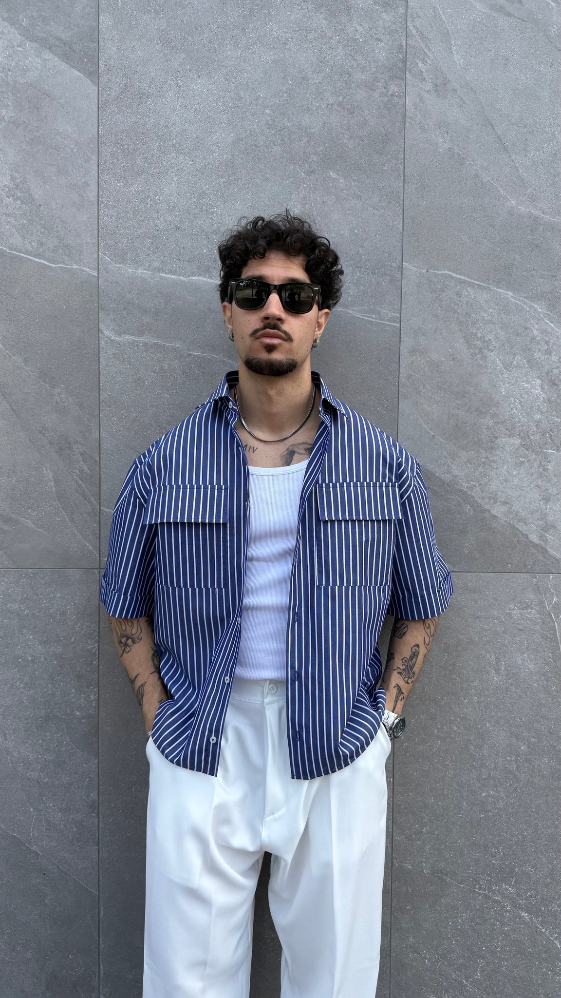 Cam crop m1 blu navy