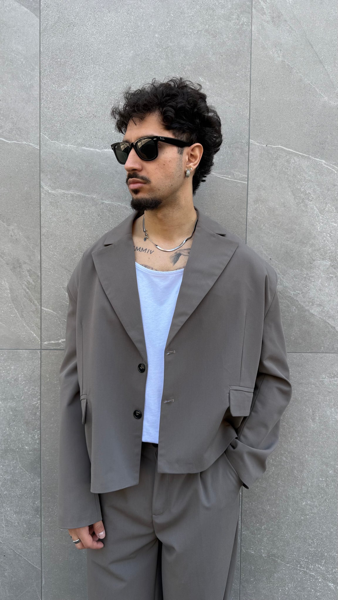 T-shirt collo canotta