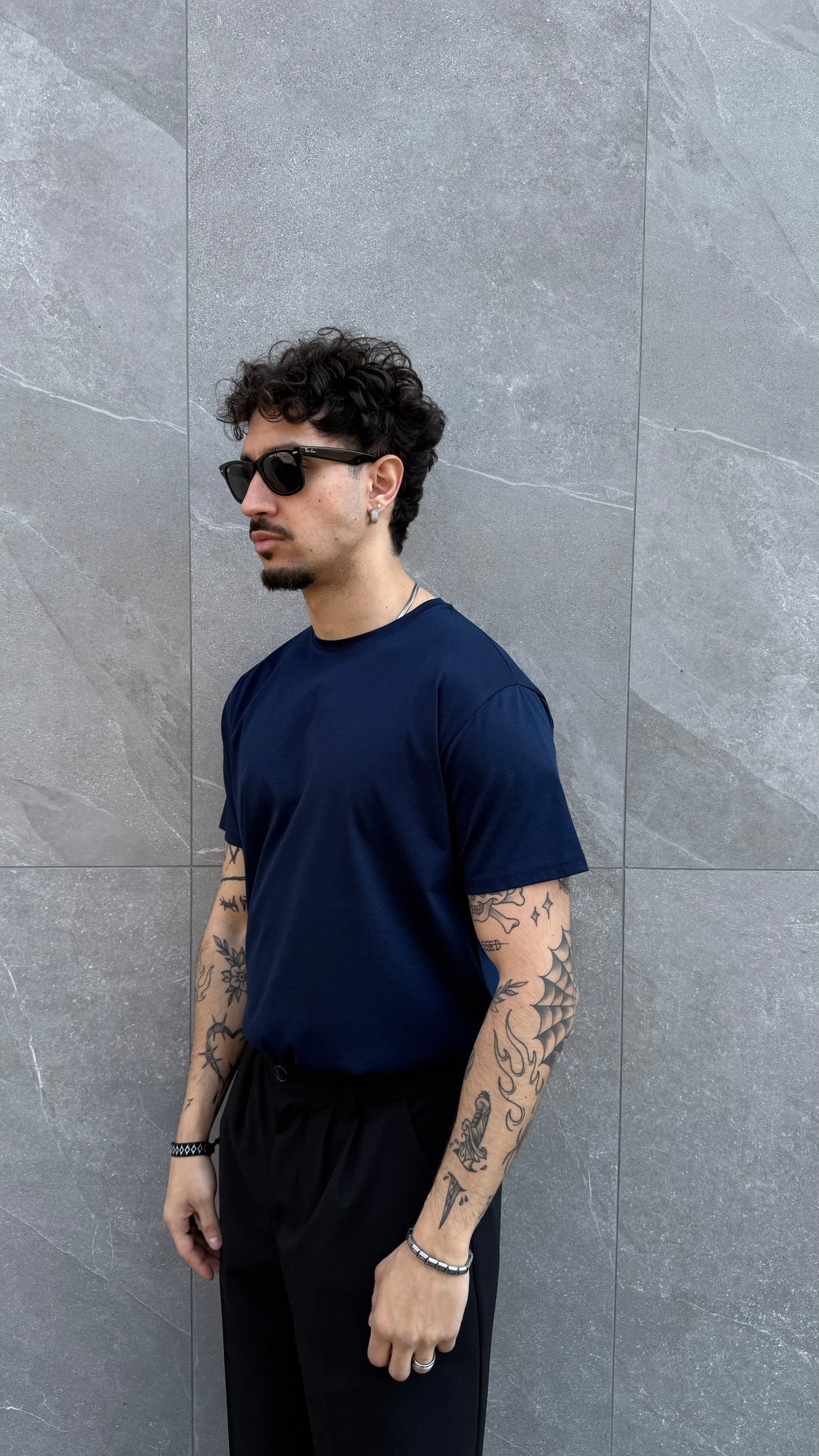 T Shirt in filo di Scozia