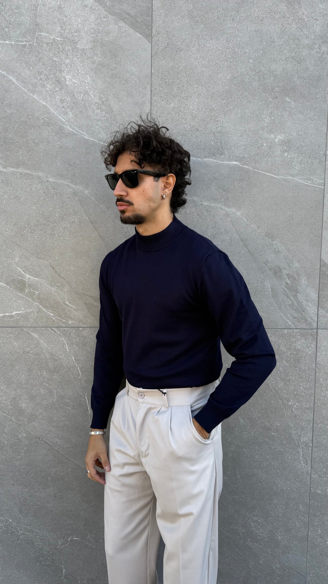 Mezzo collo slim fit