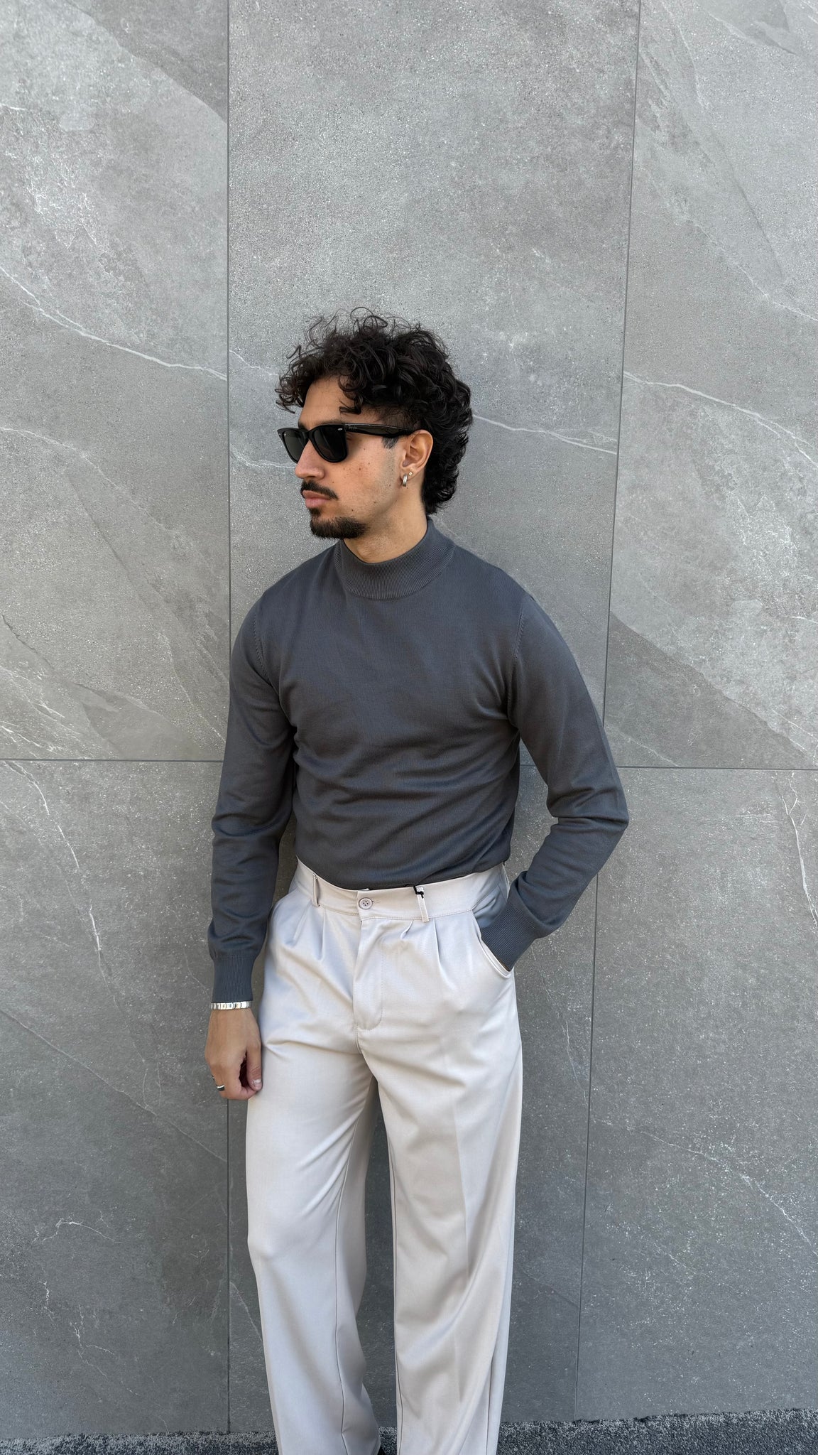 Mezzo collo slim fit